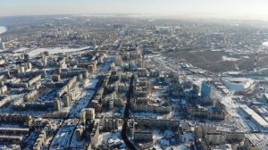 Город Самара с высоты птичьего полёта / Russia