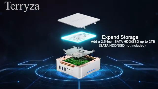 Mini PC with Windows 10 Pro & Intel Celeron N3350(Up to 2.4GHz),4GB LPDDR3 & 64GB eMMC Micro Deskto смотреть онлайн