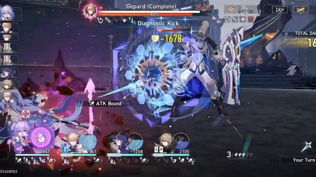 Battle with Gepard Phase 3 World 3 | Honkai Star Rail смотреть онлайн