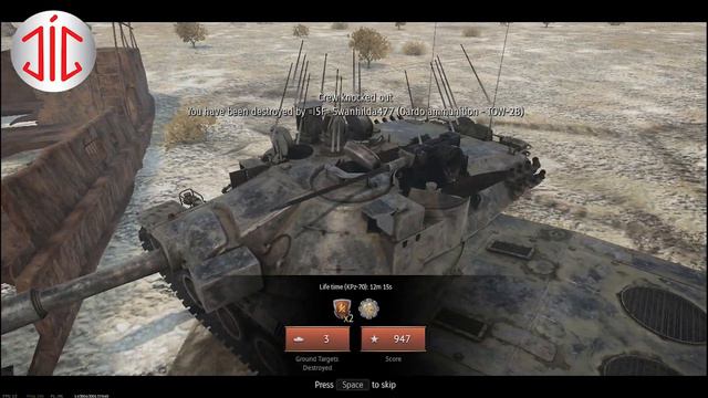 Germany Kpz-70 tank fire power War Thunder смотреть онлайн