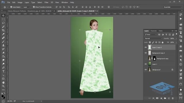 Photoshop. Добавляем узор на ткань. (Марины Эл, Зинаида Лукьянова, Фотошоп - Мастер) смотреть онлайн
