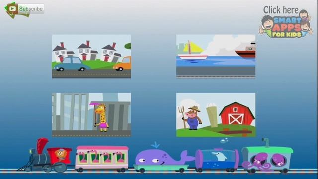 Zoo Train Part 1 - Best iPad app demo for kids - Ellie смотреть онлайн