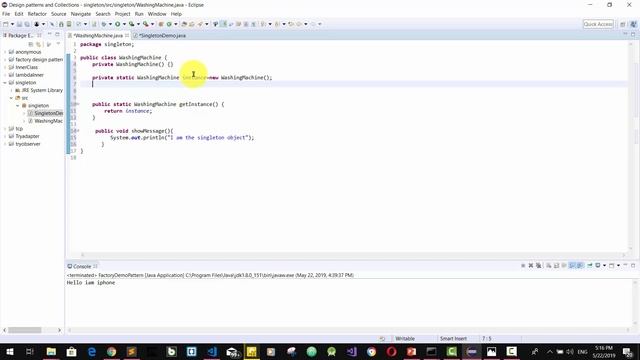 Singleton design pattern (sinhala ) смотреть онлайн