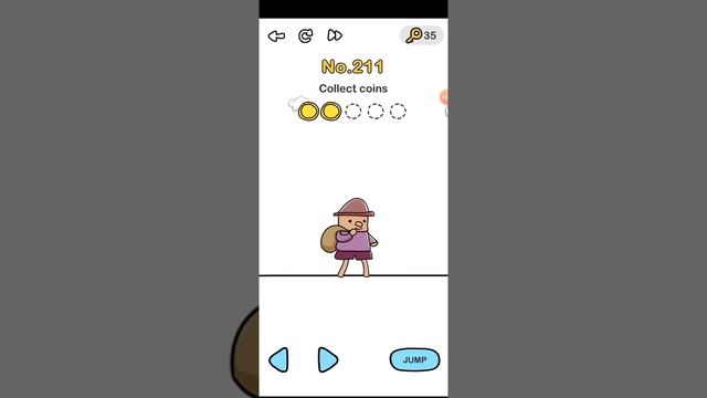 Brain out level 211 Collect coins walkthrough смотреть онлайн