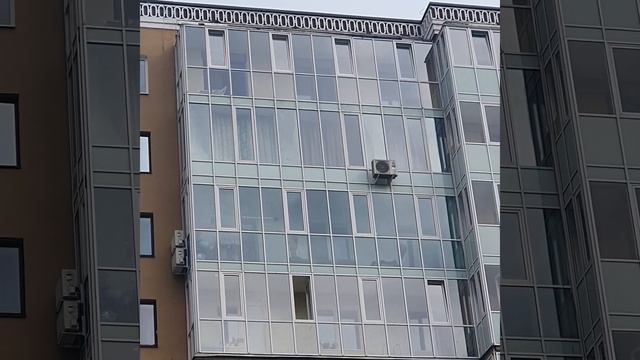 Замена холодного фасадного остекления на тёплое по адресу: Глухая Зеленина 6.