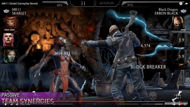 ОБЗОР И ГЕЙМПЛЕЙ СИНДЕЛ МК11/ ЧТО НЕ ТАК С ТРЕЙЛЕРОМ И КОГДА ОБНОВЛЕНИЕ 3.5/ Mortal Kombat Mobile смотреть онлайн