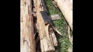 вот так... подняли заменили бревна в бане