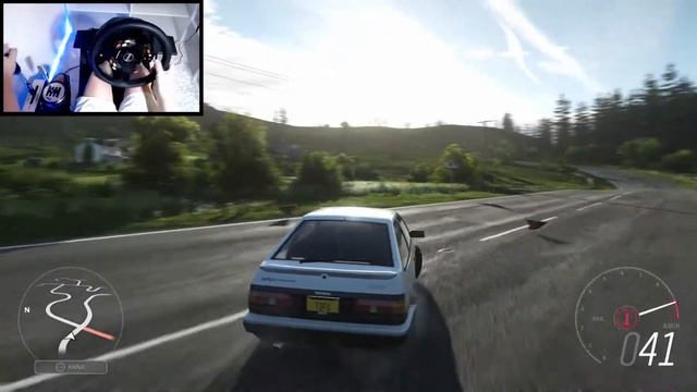 Forza Horizon 4 | Toyota AE86 Initial D Tofu Delivery! (Steering Wheel + Shifter + E Brake) Gamepla смотреть онлайн
