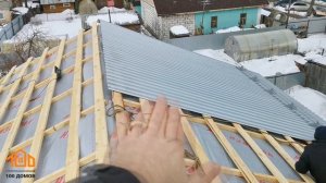 Переделка односкатной крыши в двускатную 100 Домов.