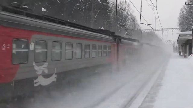 Электропоезд ЭД4М-0387 РЭКС «Фёдор Чижов» Москва - Александров смотреть онлайн