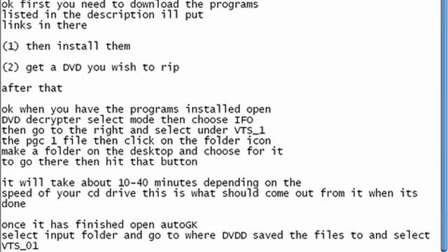 How To Rip any DVD to an AVI file With DVD Decrypter & AutoGK смотреть онлайн