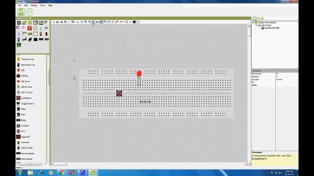 Virtual Breadboard Tutorial #1 - Turn ON/OFF a Led With Key смотреть онлайн