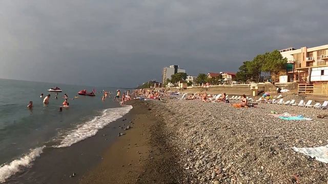Обзор пляжа Кобулети Грузия, черное море 2024. Overview of Kobuleti beach Georgia, Black Sea 2024 смотреть онлайн