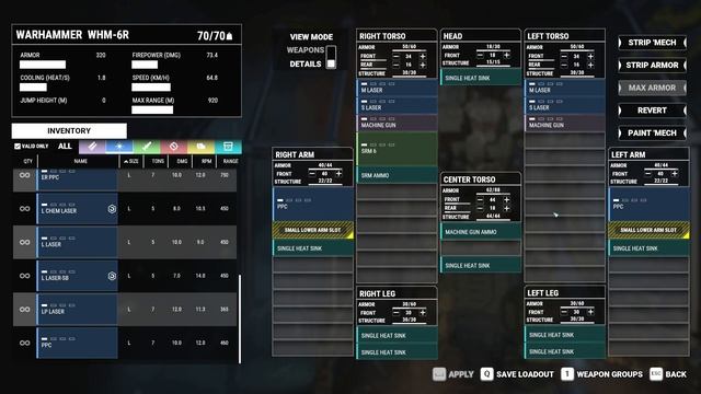 How to Build the Warhammer WHM-6R (MechWarrior 5 Mercenaries Quick Build Guides) смотреть онлайн