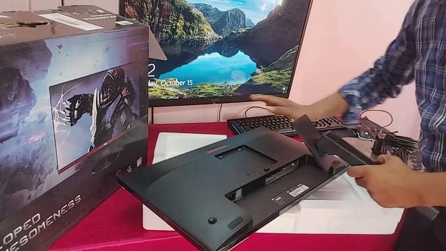 AOC 24.5 inch LED FHD Monitor Unboxing & Review | смотреть онлайн
