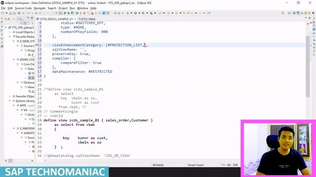 SAP CDS DDL DDIC-based Annotation Part-3 ABAP on HANA Course смотреть онлайн