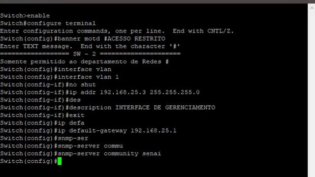 SNMP no Switch CISCO - SENAI Pernambuco смотреть онлайн