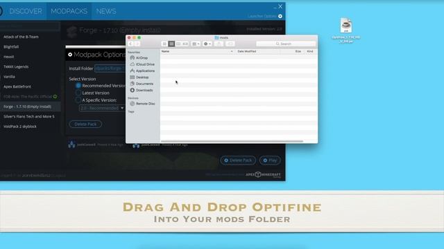 How to Install "Optifine" On Any Technic Modpack | For 1.7.10 | Mac/Windows смотреть онлайн