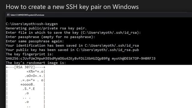 How To create new SSH keypair on Windows 11 смотреть онлайн