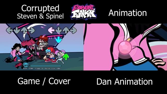 FNF You'll Make the Change | Corrupted Steven and Spinel | Game/Cover x FNF Animation Comparison смотреть онлайн