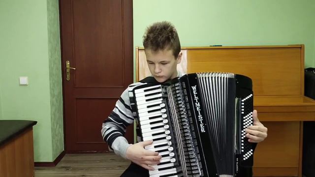 1.Третьяк Руслан. 13 лет (аккордеон) И. С. Бах Прелюдия и фугетта П. Фроссини «Любовные улыьки» смотреть онлайн