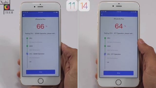 iPhone 6s Plus Antutu Benchmark iOS 11 VS iOS 14 смотреть онлайн