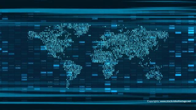 4k world map abstract blue global technology digital background смотреть онлайн