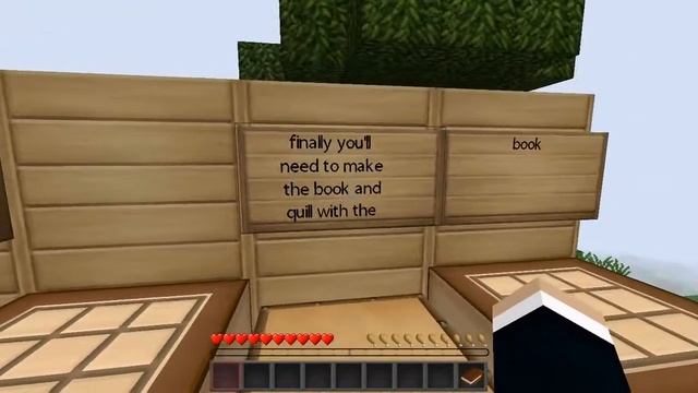Minecraft tutorials: how to make a book and quill смотреть онлайн