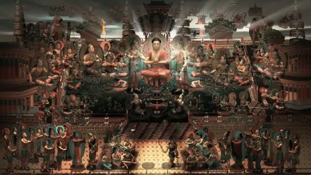 繪動敦煌 220窟 阿彌陀淨土繪動經變圖 смотреть онлайн