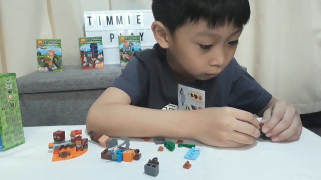 Lego Minecraft My World Building Block Set LELE 33209 смотреть онлайн