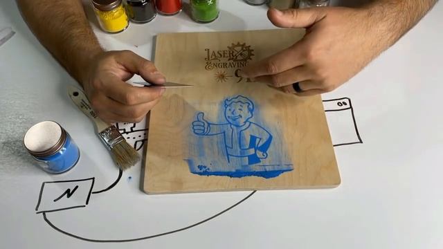 Powder Coating With Lasers..Kinda | A New Way To Fill Your Engraving With Vibrant Color смотреть онлайн