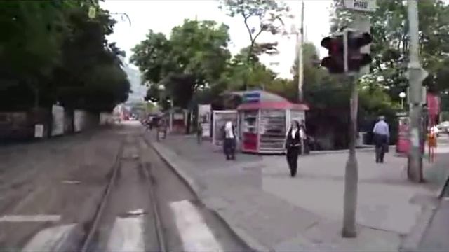 Tram line n 16, Bratislava, Slovakia, in cab view смотреть онлайн