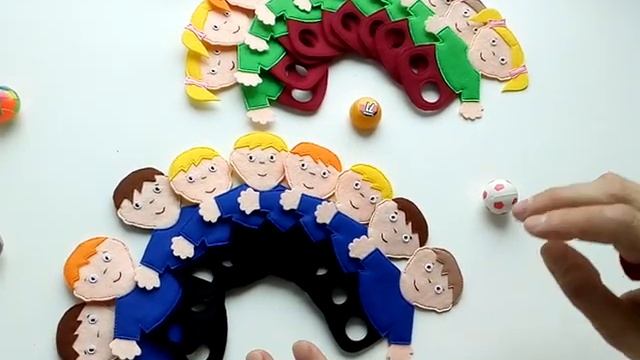 Пальчиковые тренажёры .Finger simulators.Dolls made of felt. смотреть онлайн
