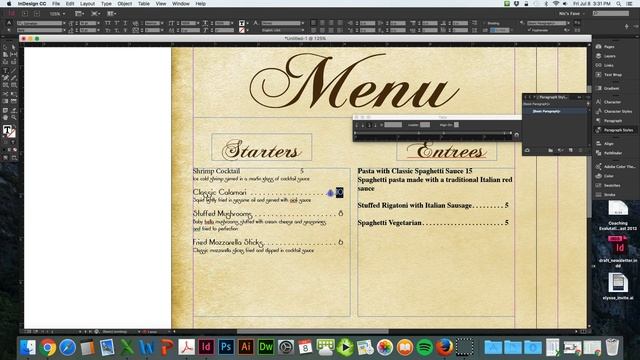 InDesign CC: Tabs Ellipses, Paragraph Styles, and Glyphs смотреть онлайн