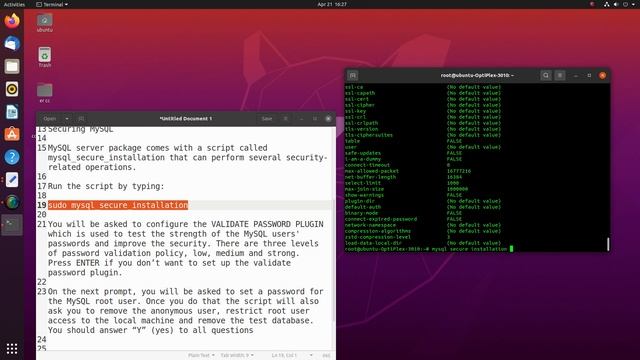 How to install MYSQL server in Ubuntu 20.04 смотреть онлайн