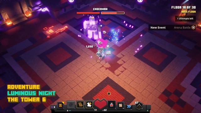 The Tower 6 Amazing Boss Fight, Minecraft Dungeons Luminous Night смотреть онлайн