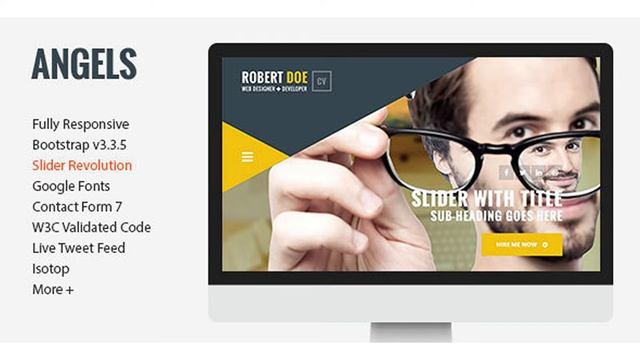 Angels – Clean & Creative vCard WordPress Theme | Themeforest Website Templates and Themes смотреть онлайн