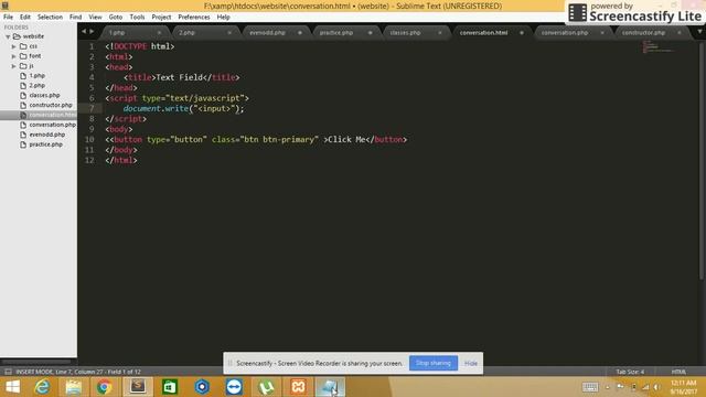 How to get multiple new text field onclick every click on button HTML JavaScript смотреть онлайн