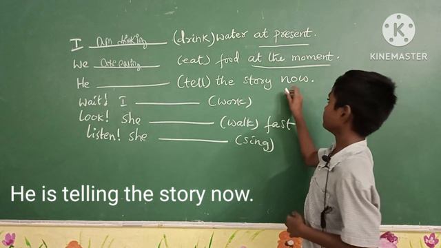 NAVDEEP 6TH - Present continuous - Clue words - ZPHS ROMPIVALASA - I can do it. смотреть онлайн