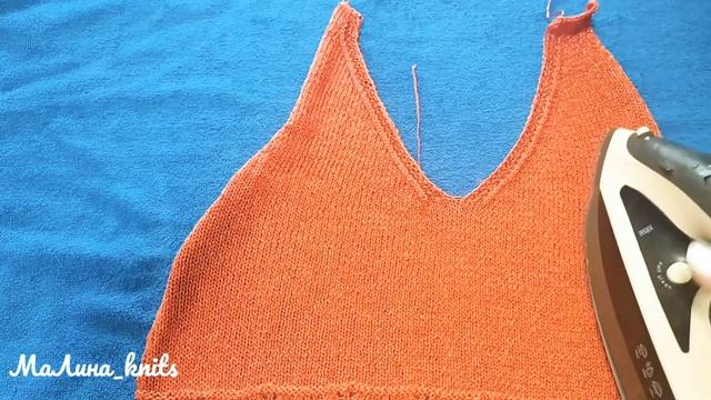 Быстрая ВТО топа из вискозы! Теперь это мой любимый способ! Пряжа может удивить! Yarnart Pearl.