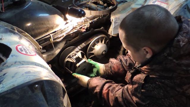 ремень вариатора+пятаки( замена). смотреть онлайн