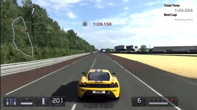 GT5 - Ferrari 430 Scuderia Top Speed Run смотреть онлайн