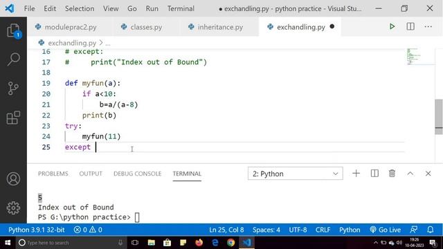 Exception Handling in Python | Try, Except. Else, Finally | Python Full Course in Hindi Part 16 смотреть онлайн