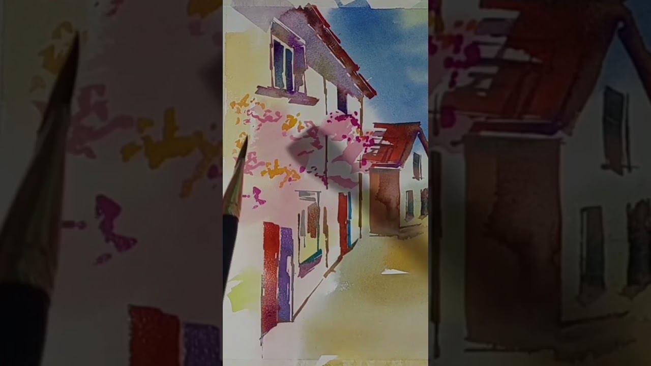 #painting #watercolorpainting #watercolordrawing #art смотреть онлайн