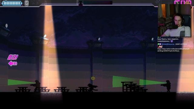 как пройти тюрьму незамеченным (по стелсу) в игре Katana ZERO смотреть онлайн