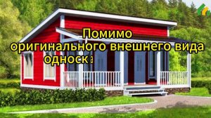Дом с односкатной крышей.