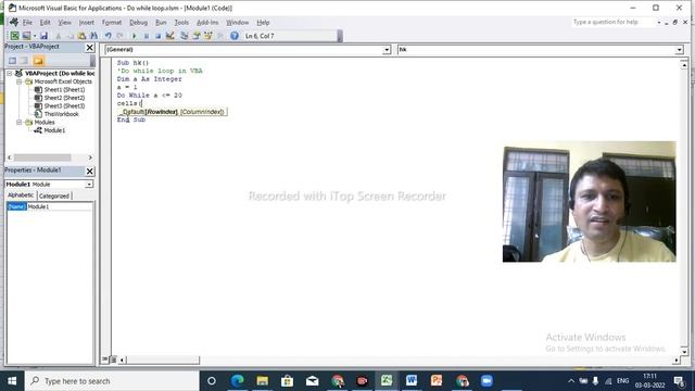 Do while loop in excel VBA | Excel VBA - do while loop | Hindi | смотреть онлайн