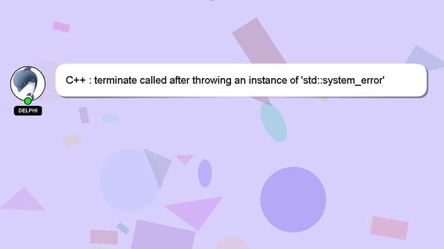 C++ : terminate called after throwing an instance of 'std::system_error' threadpool смотреть онлайн