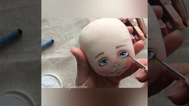 Как нарисовать глаза текстильной кукле смотреть онлайн