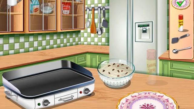 SARA'S COOKING CLASS: CHOCOLATE CHIP PANCAKES / YUMMIE! смотреть онлайн